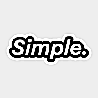 Simple Sticker